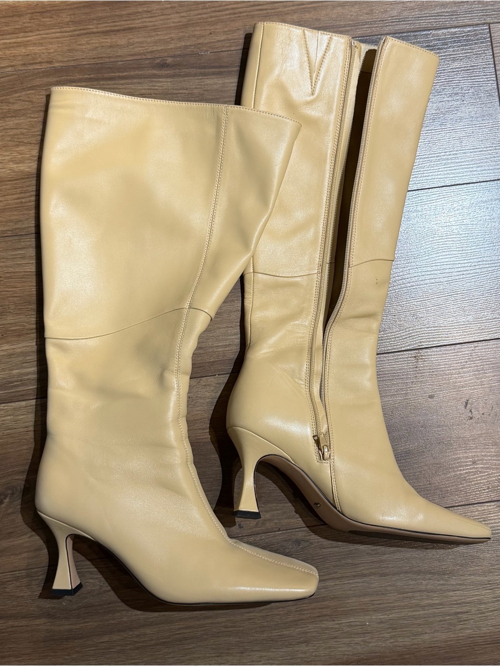 Tony Bianco Women’s Butter Yellow Tall Knee-High Heeled Boots